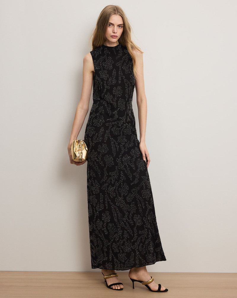 VERONICA BEARD SYLVEN BEADED MAXI DRESS outlook