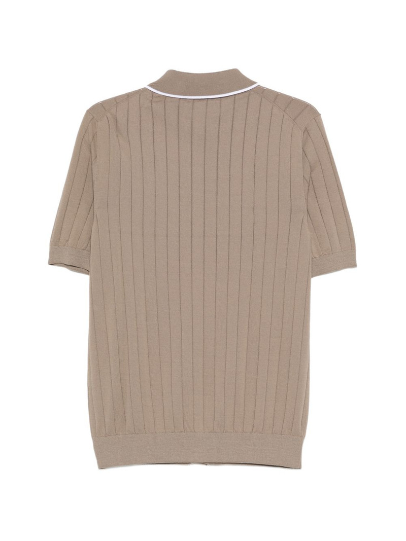 PESERICO ribbed buttoned shirt outlook