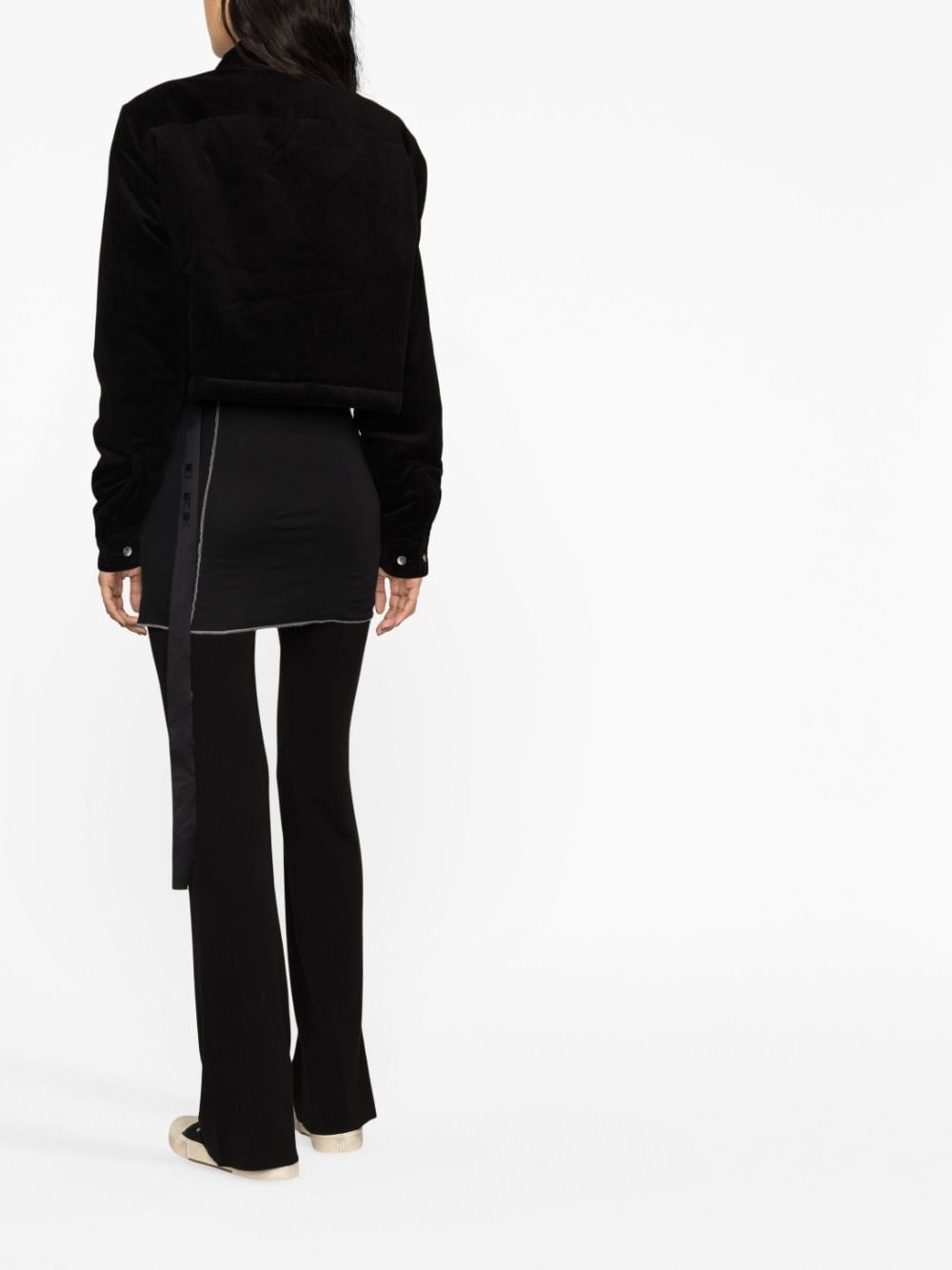 corduroy cropped jacket - 3