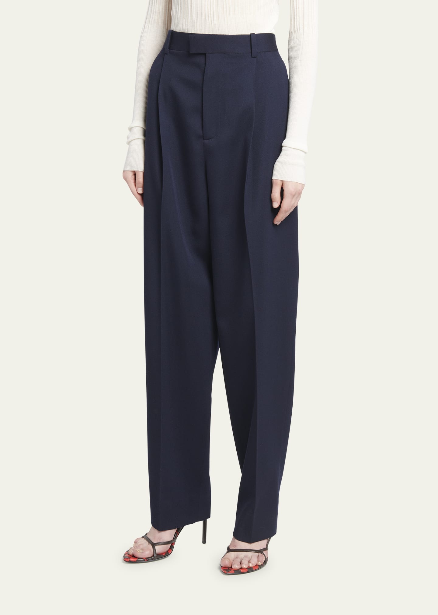Sartorial Grain de Poudre Straight Leg Trousers - 4