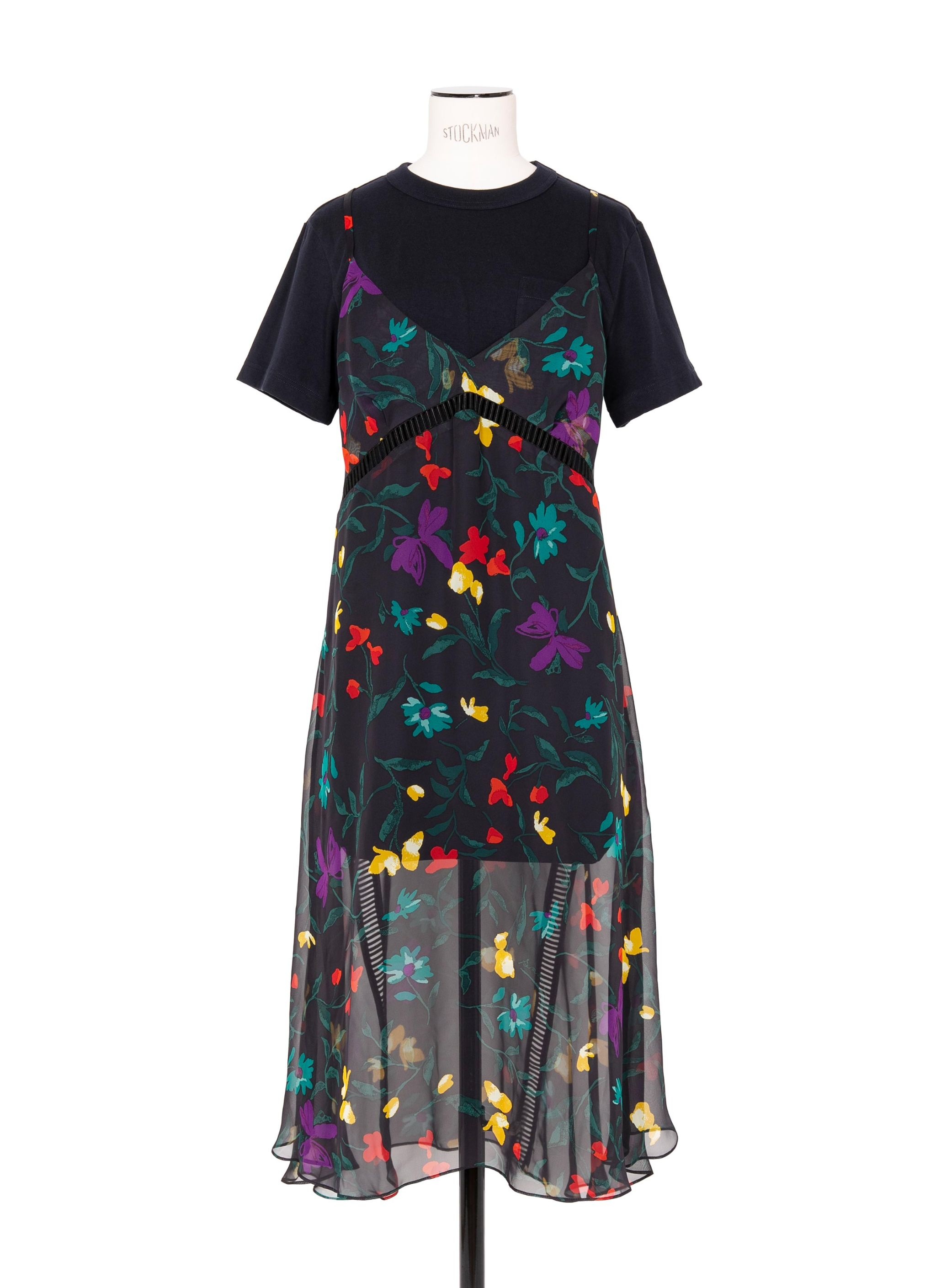 Floral Print Cotton Jersey Dress - 2