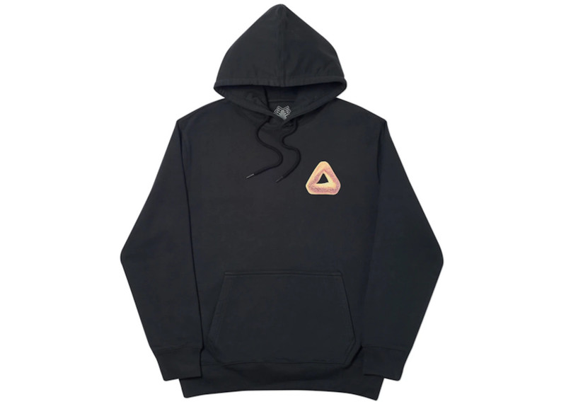 Palace Tri-Bagel Hood Black 1