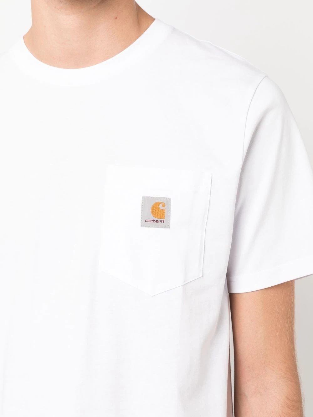 logo-patch cotton T-shirt - 5