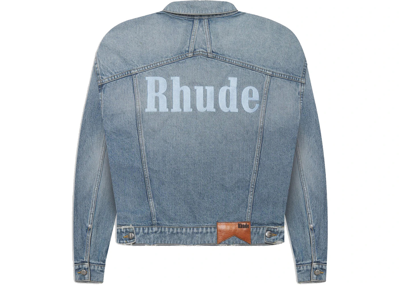 Rhude x McLaren Denim Embroidered Jacket Blue - 2