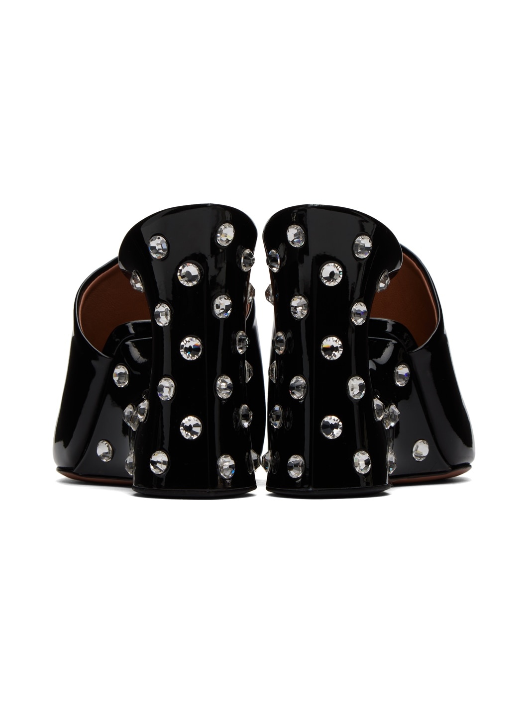 Black 'La Sculpture' Mules - 2