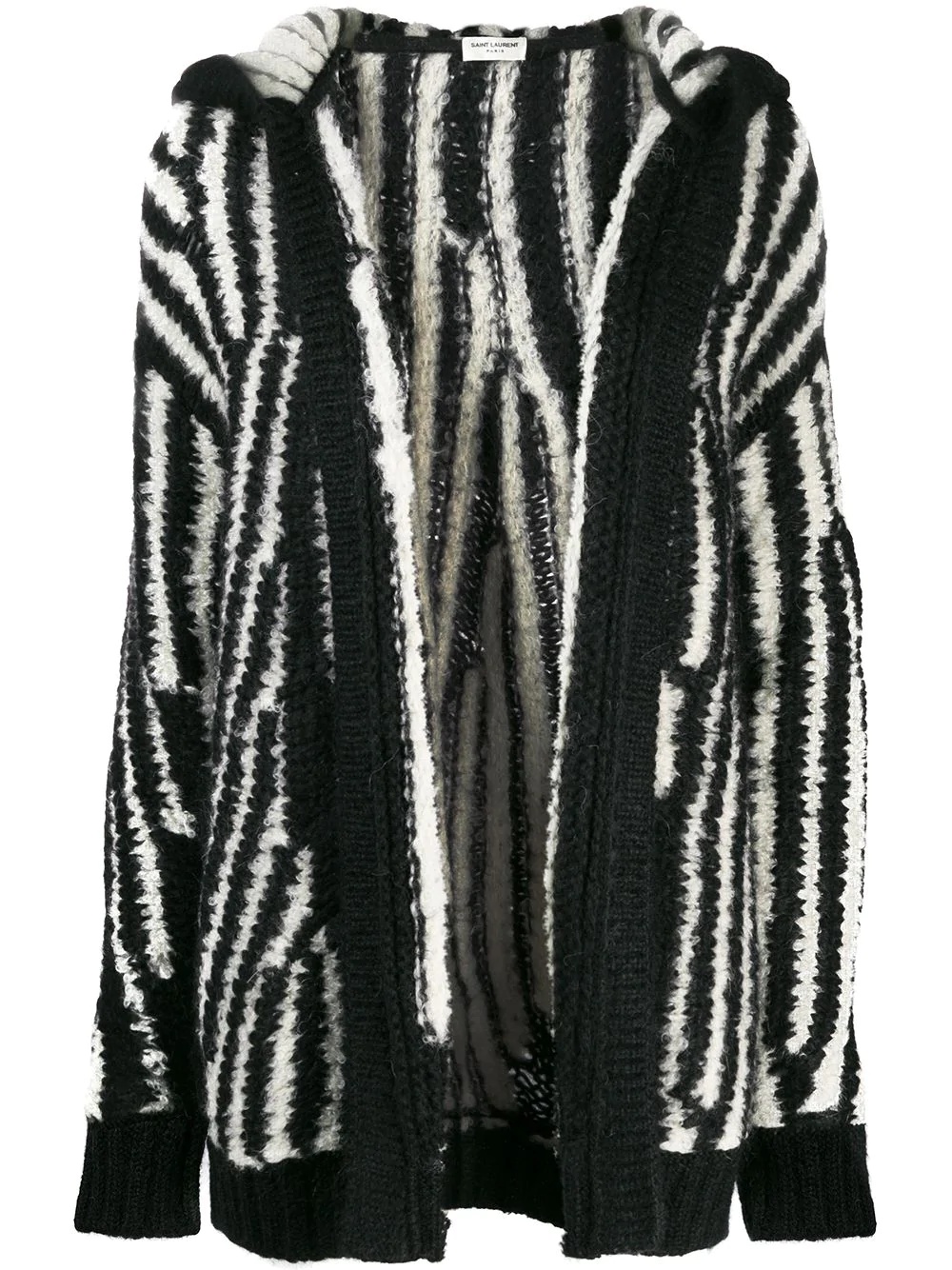 oversized striped cardigan - 1