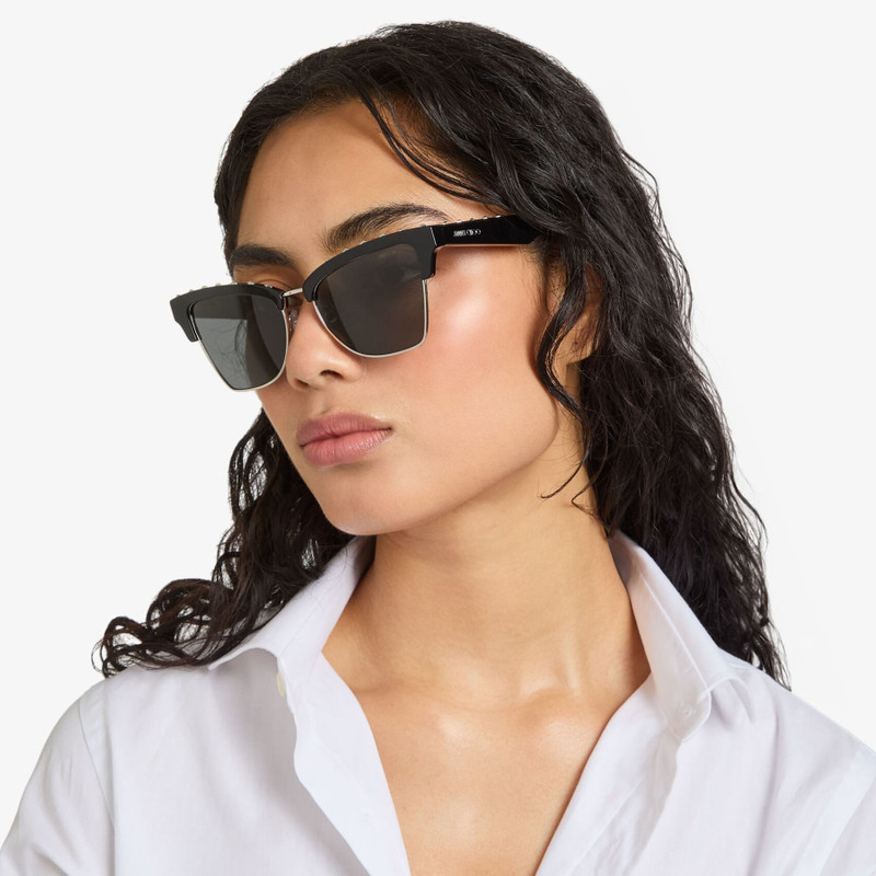 JIMMY CHOO Maxime
Black Butterfly Frame Sunglasses with Studs outlook