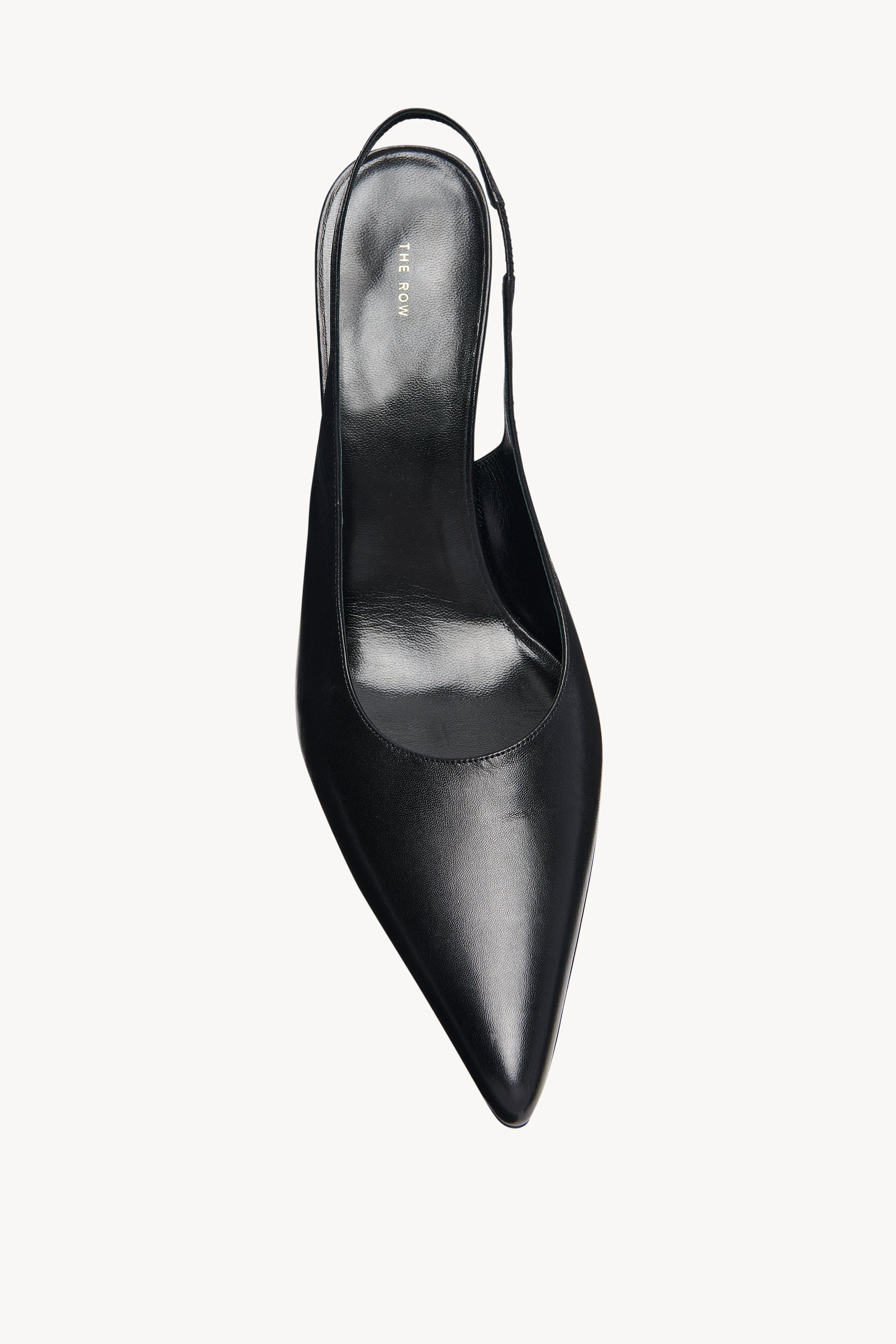 Sling Point Heel in Leather - 3