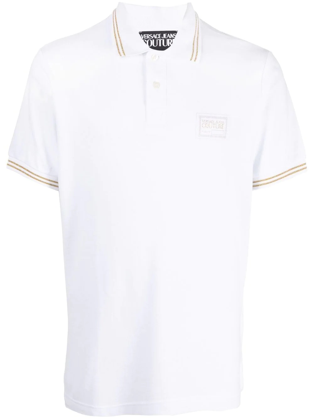 logo-patch Polo shirt - 1