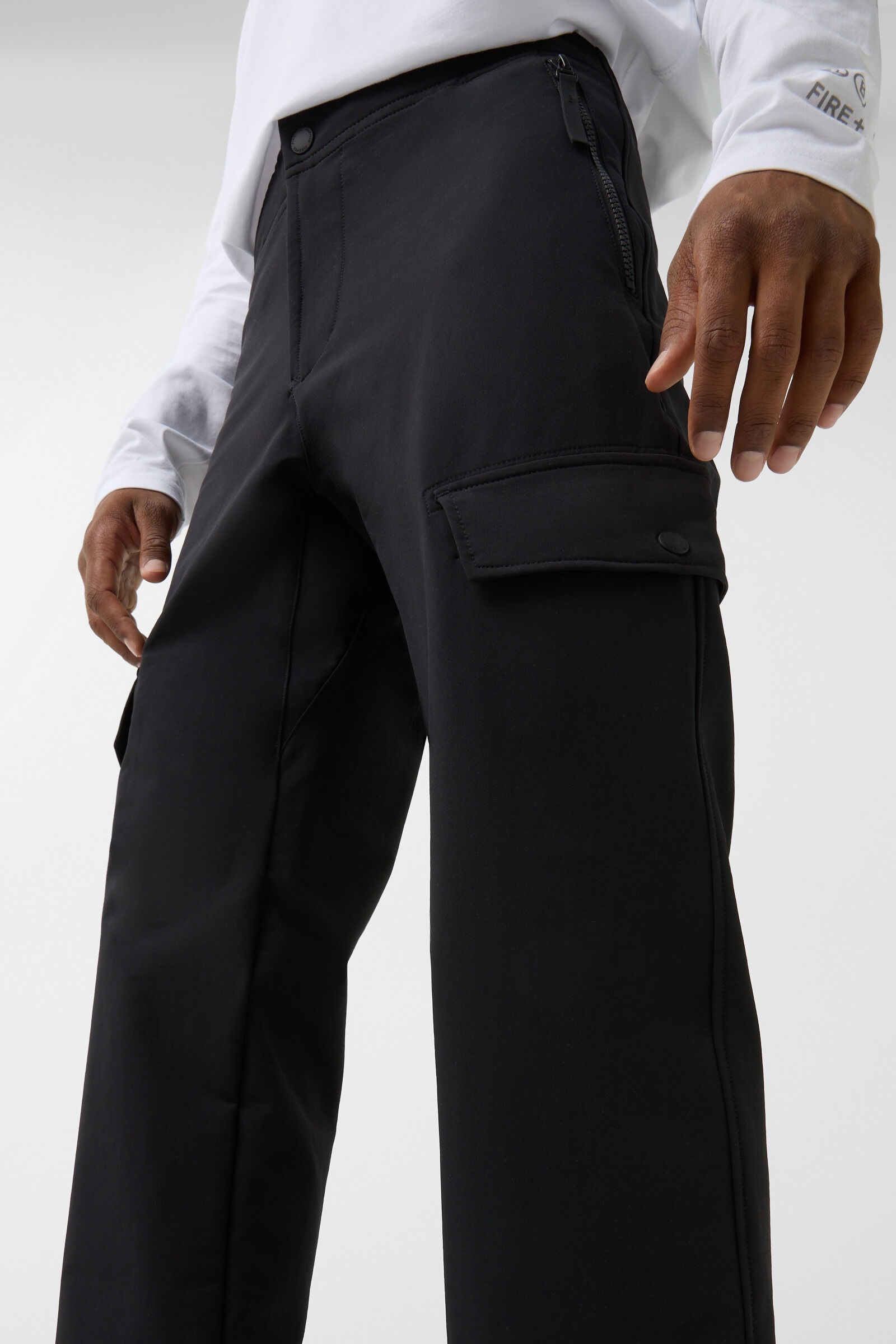 Aidan Softshell functional pants in Black - 5