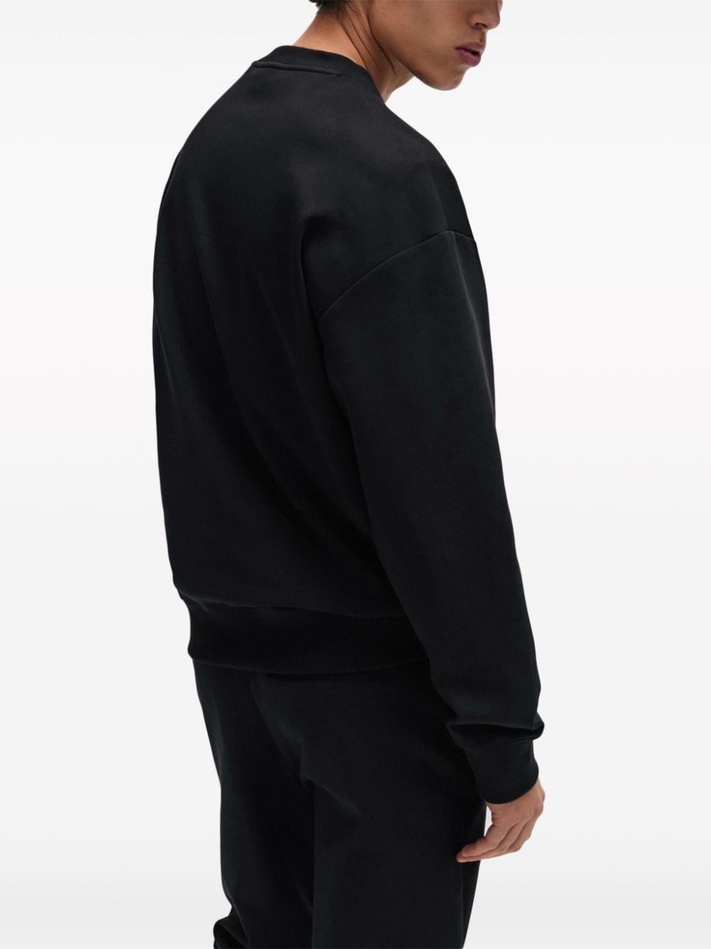 logo-patch stretch-cotton hoodie - 3