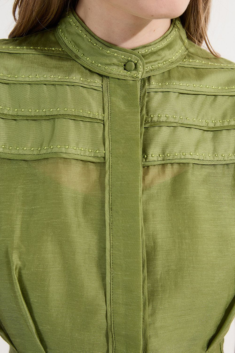 Archive Collection - Layered Detail Button Woven Shirt 5