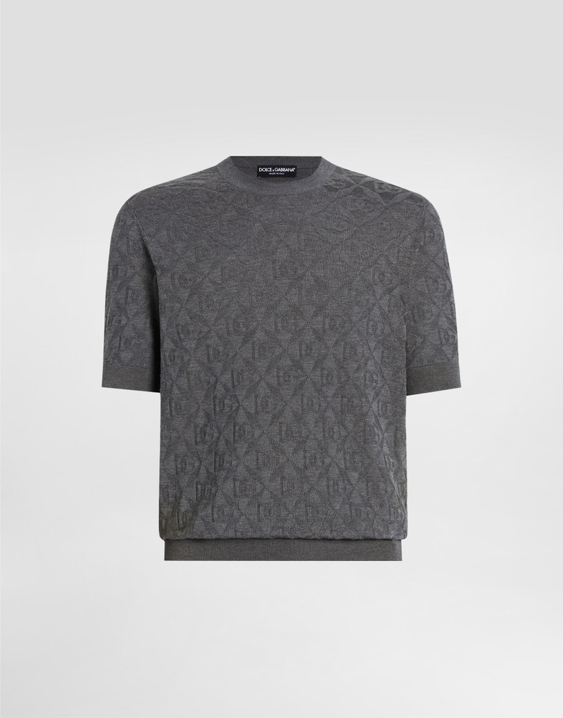 Silk crewneck pullover 1