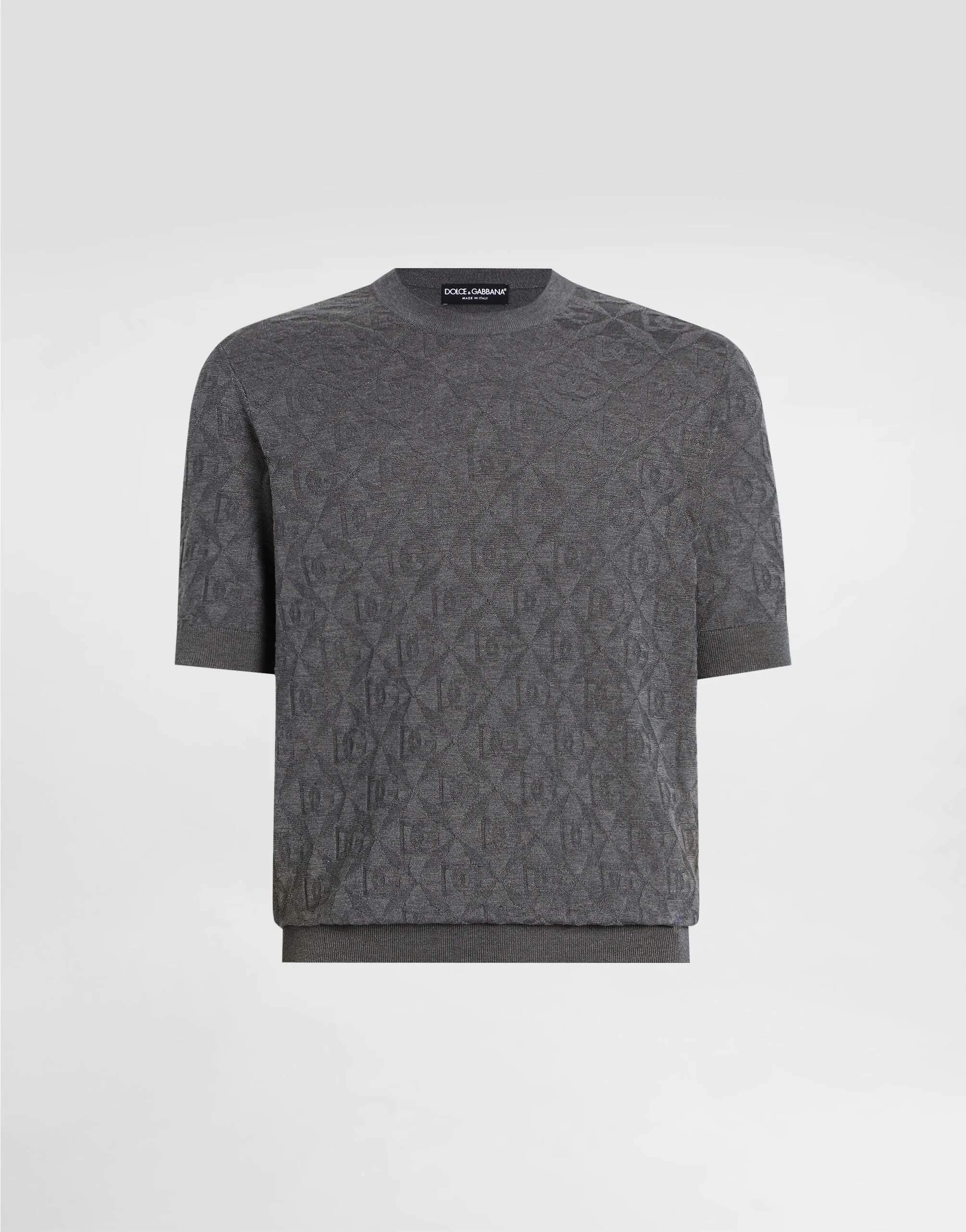 Silk crewneck pullover - 1