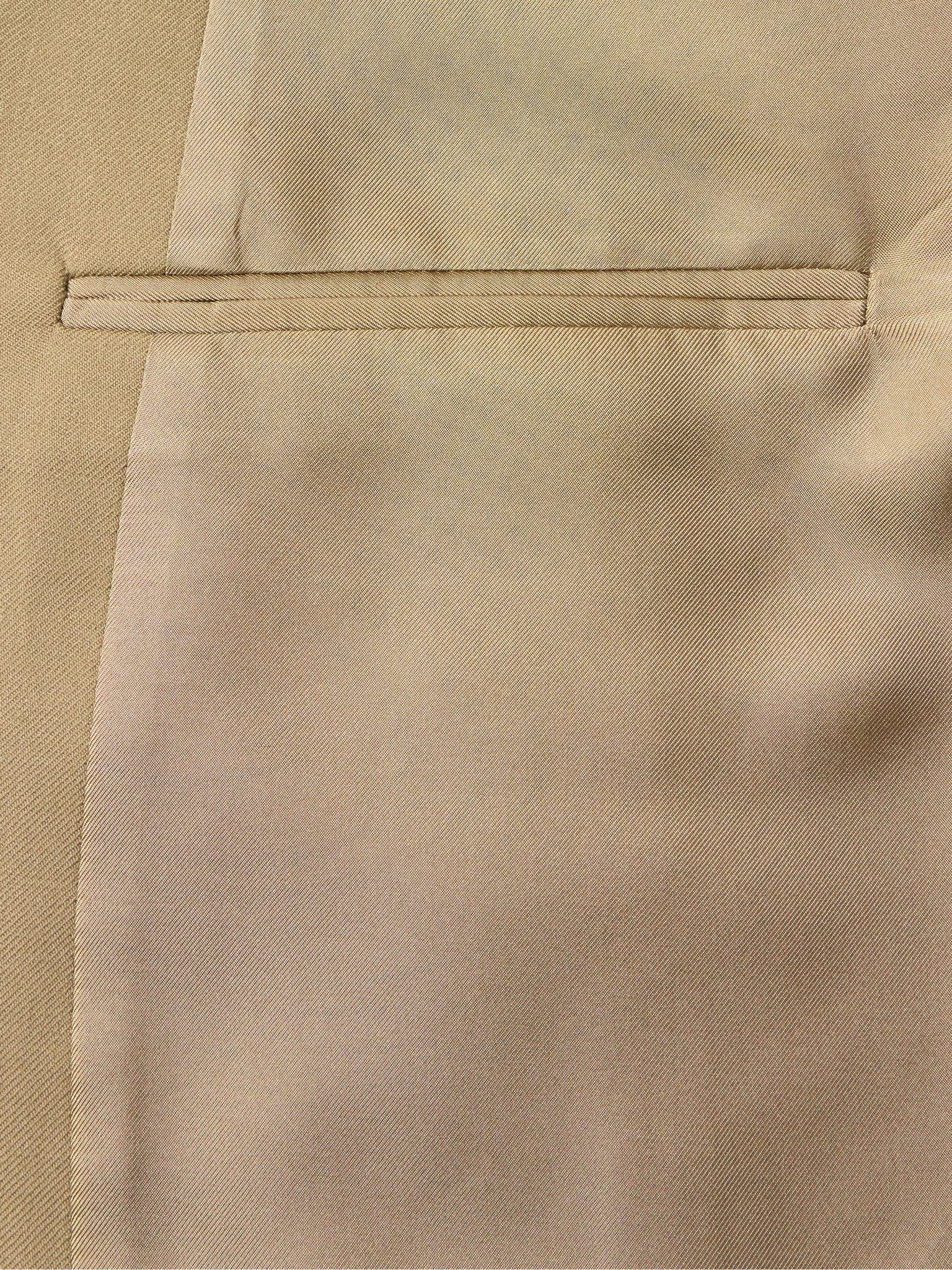 Double-Breasted Wool-Twill Blazer Neutral - 6