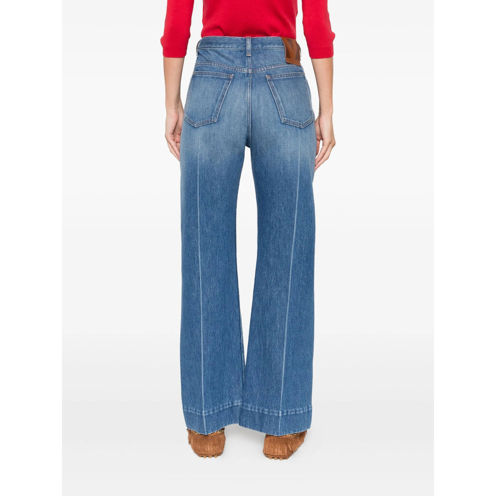 Valentino Blue Denim - Flared Jeans Women - 5