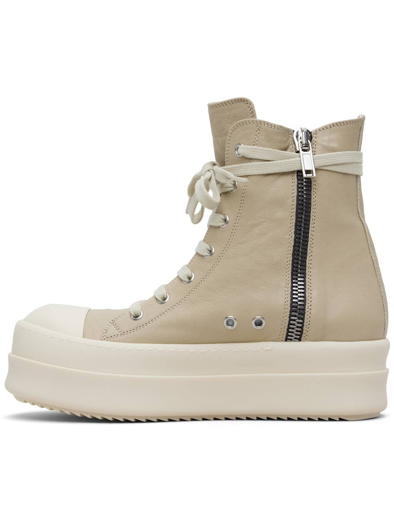 Rick Owens Beige Mega Bumper Sneakers outlook