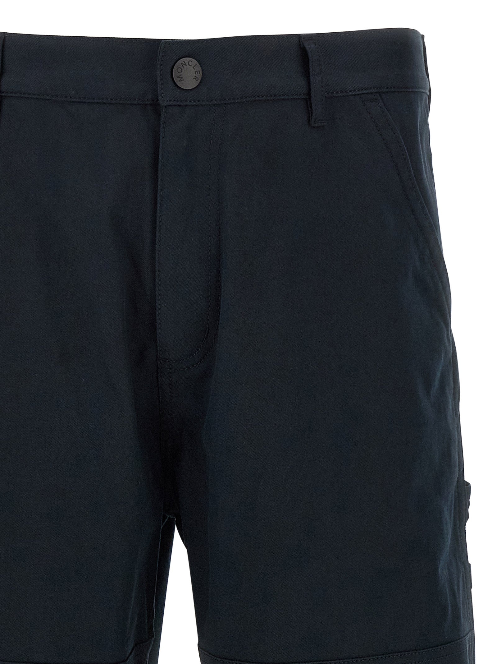Cotton Trousers Pants Blue - 3