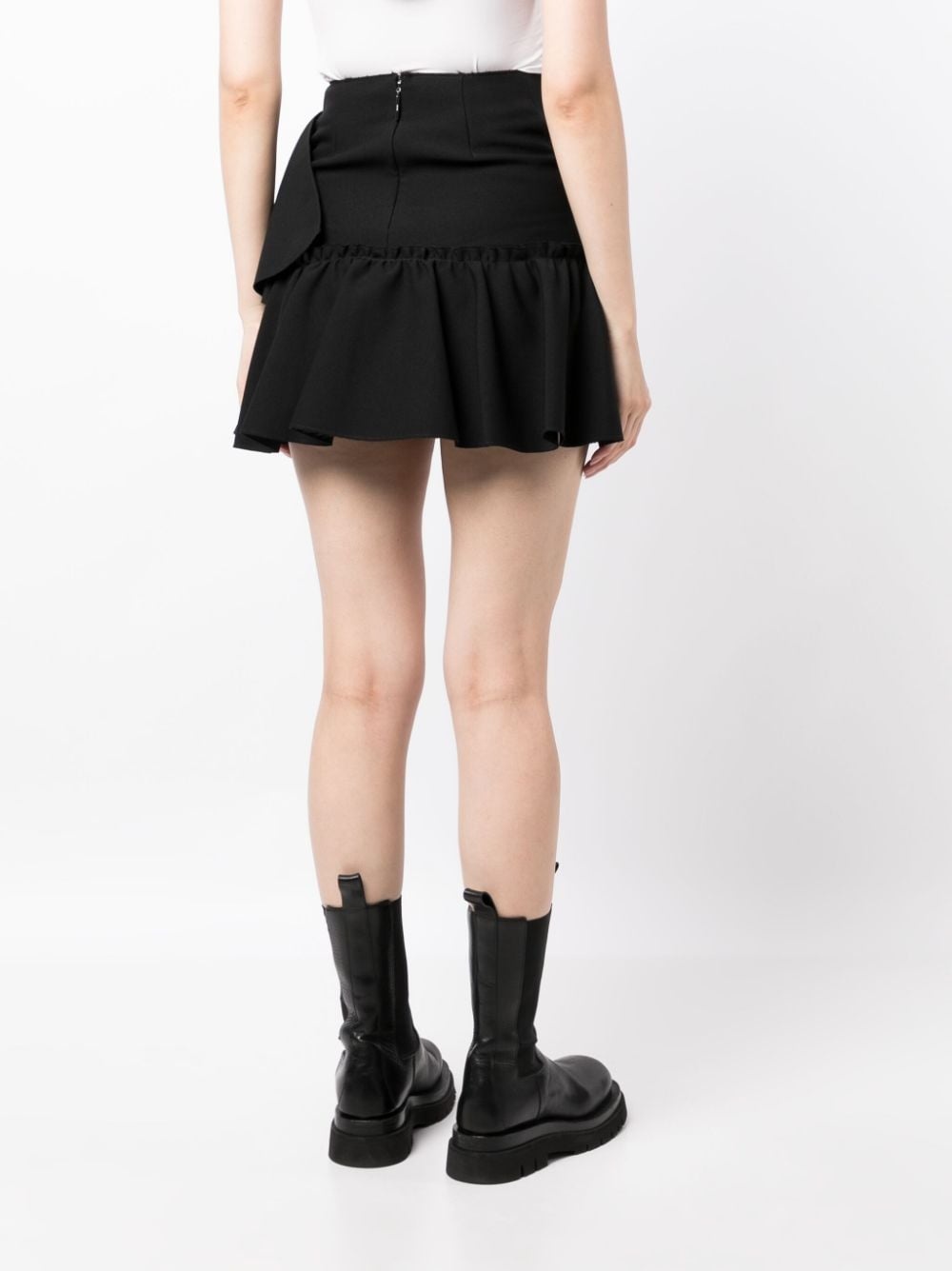 ruffle-detailing high-waist skirt - 4