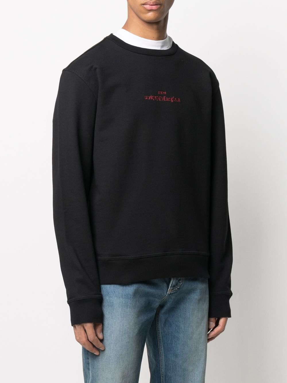 logo-embroidered cotton sweatshirt - 3