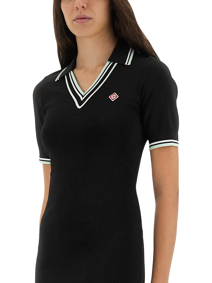 Casablanca Women Viscose Polo Shirt Dress - 4