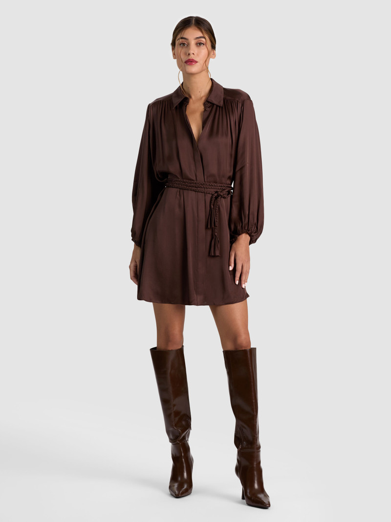 MARGAUX TIE FRONT MINI DRESS 1