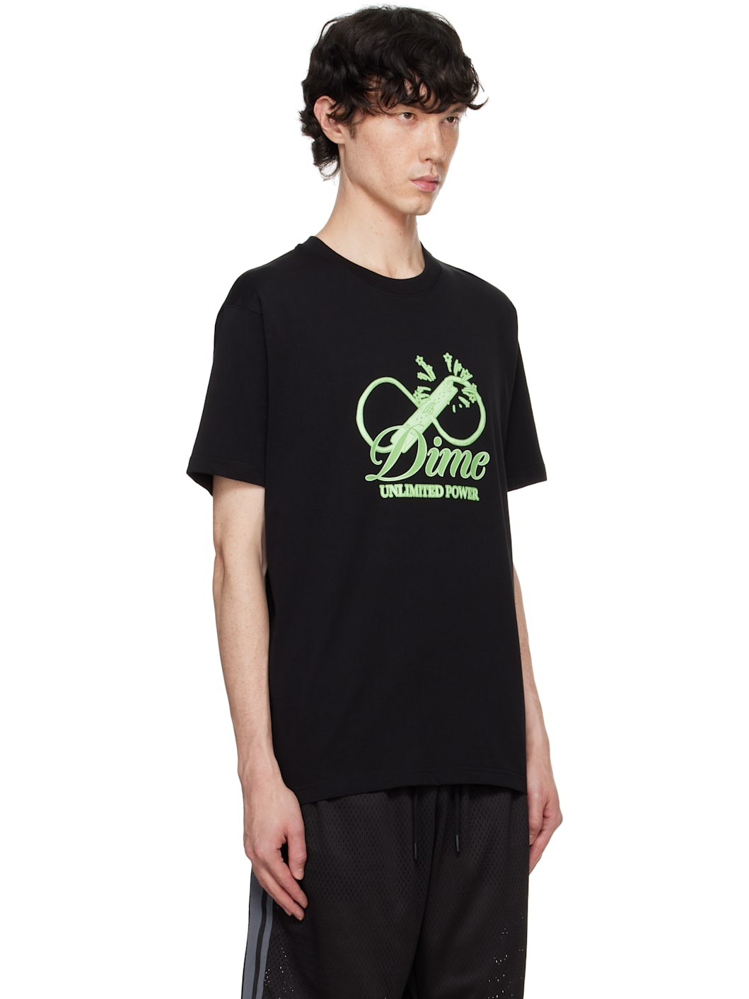Black Cursive Power T-shirt - 2
