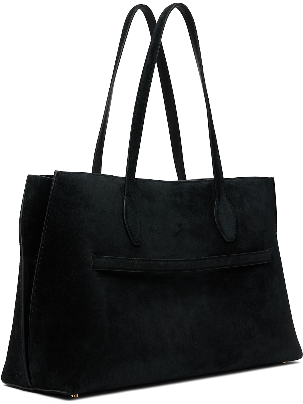 Black Suede Lounge Tote - 3