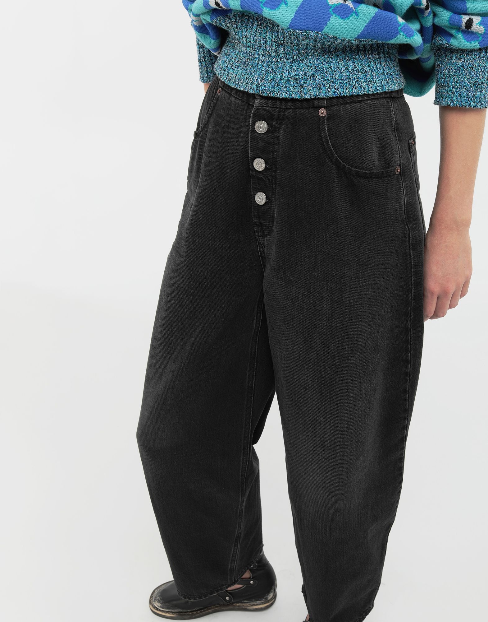 High-rise denim pants - 5