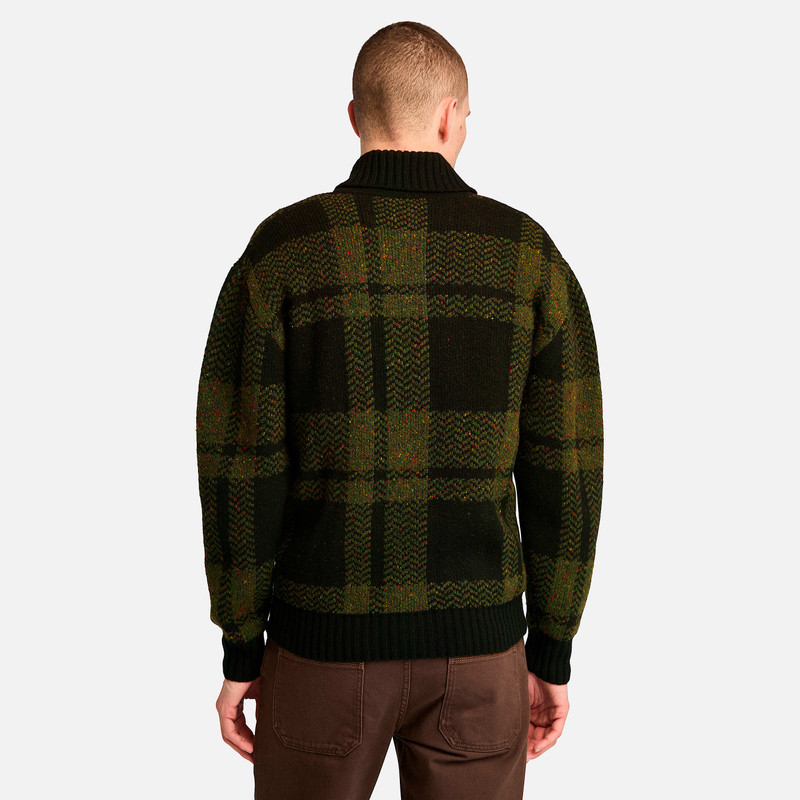 Men's Plaid Full Zip Cardigan 9