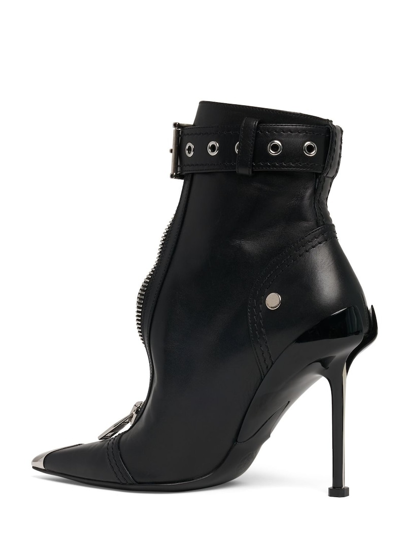 90mm Slash leather ankle boots - 4