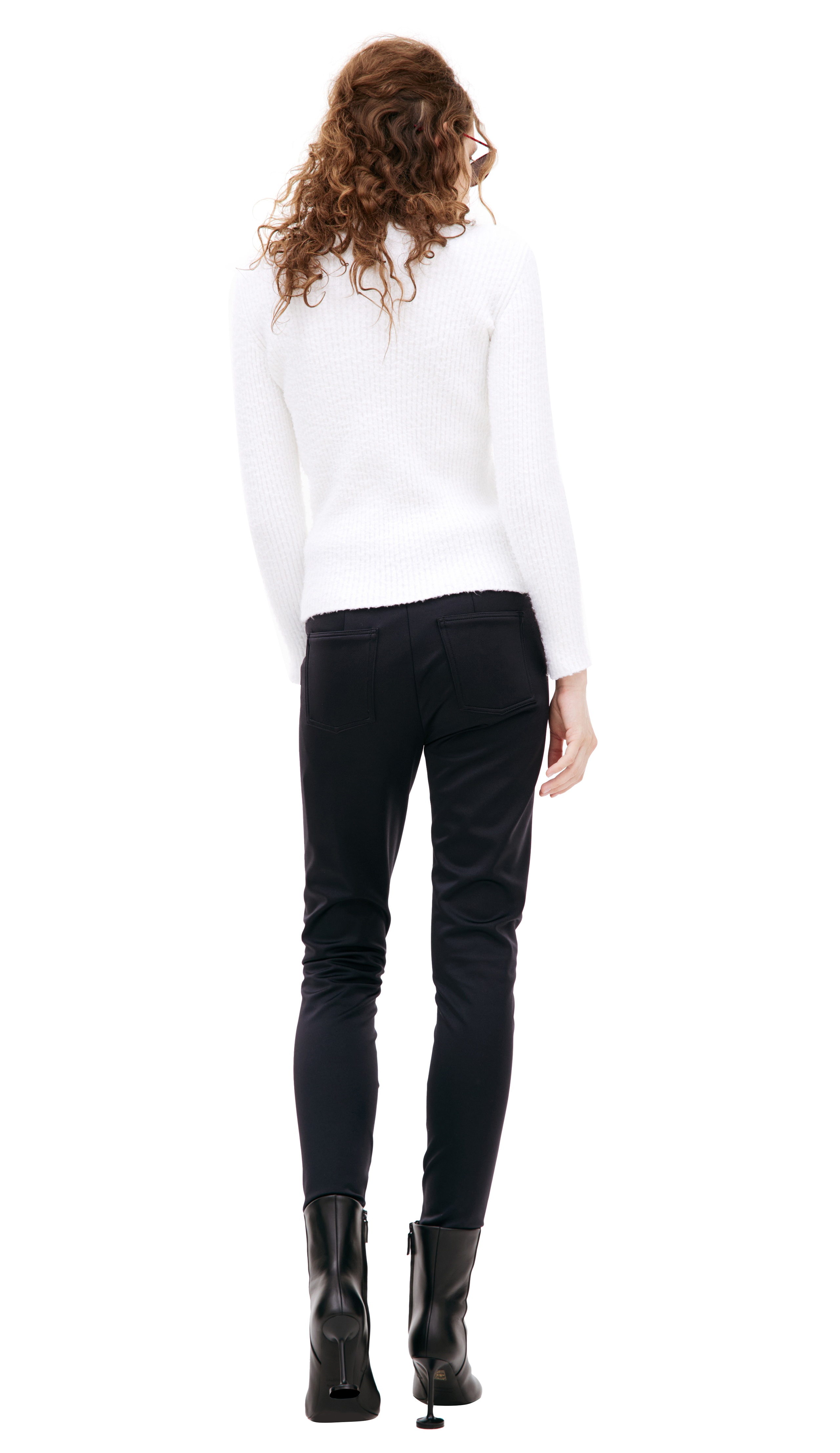 WHITE LOGO SWEATER - 3