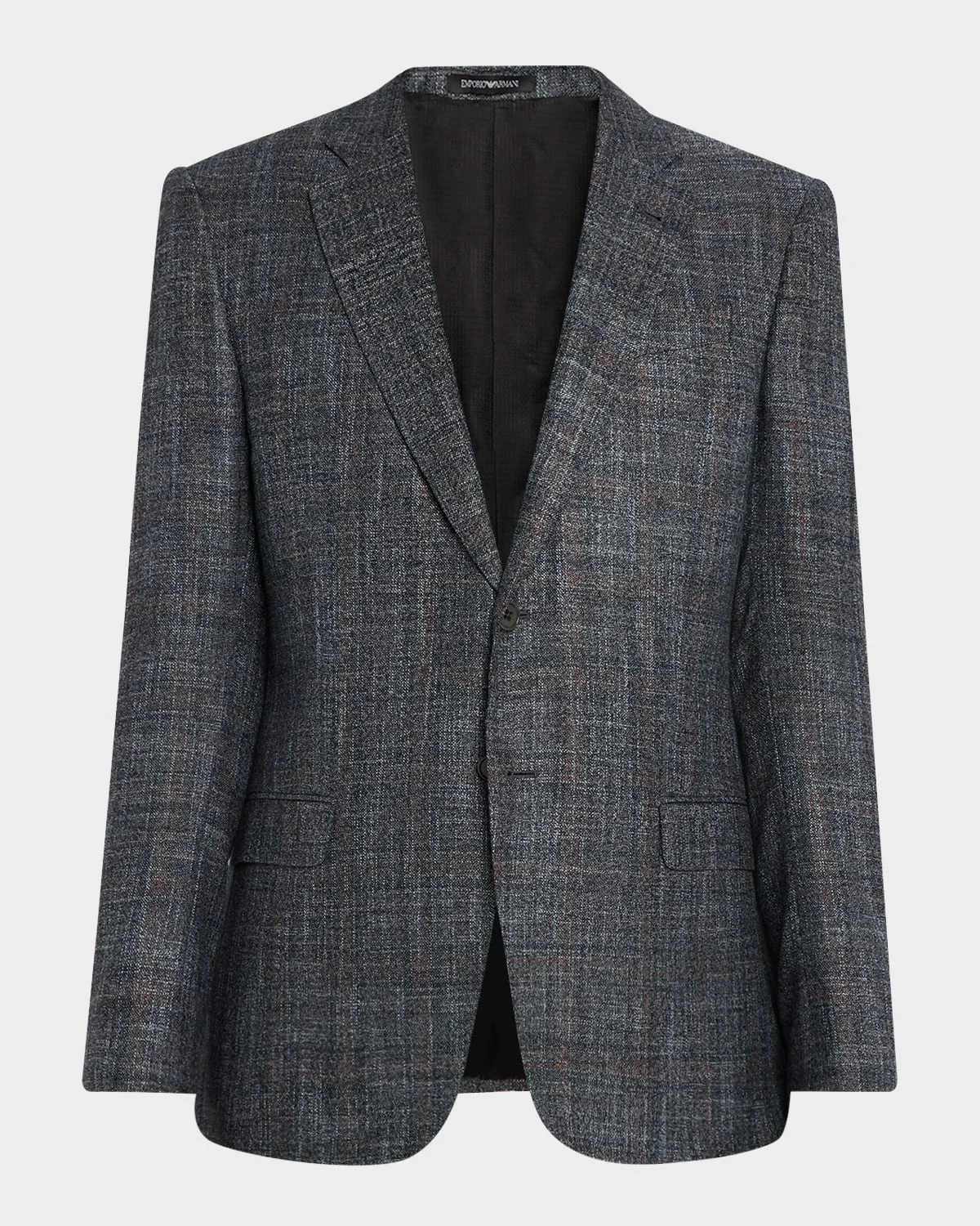 Men's G Line Blurred Plaid Wool Sports Jacket - 1