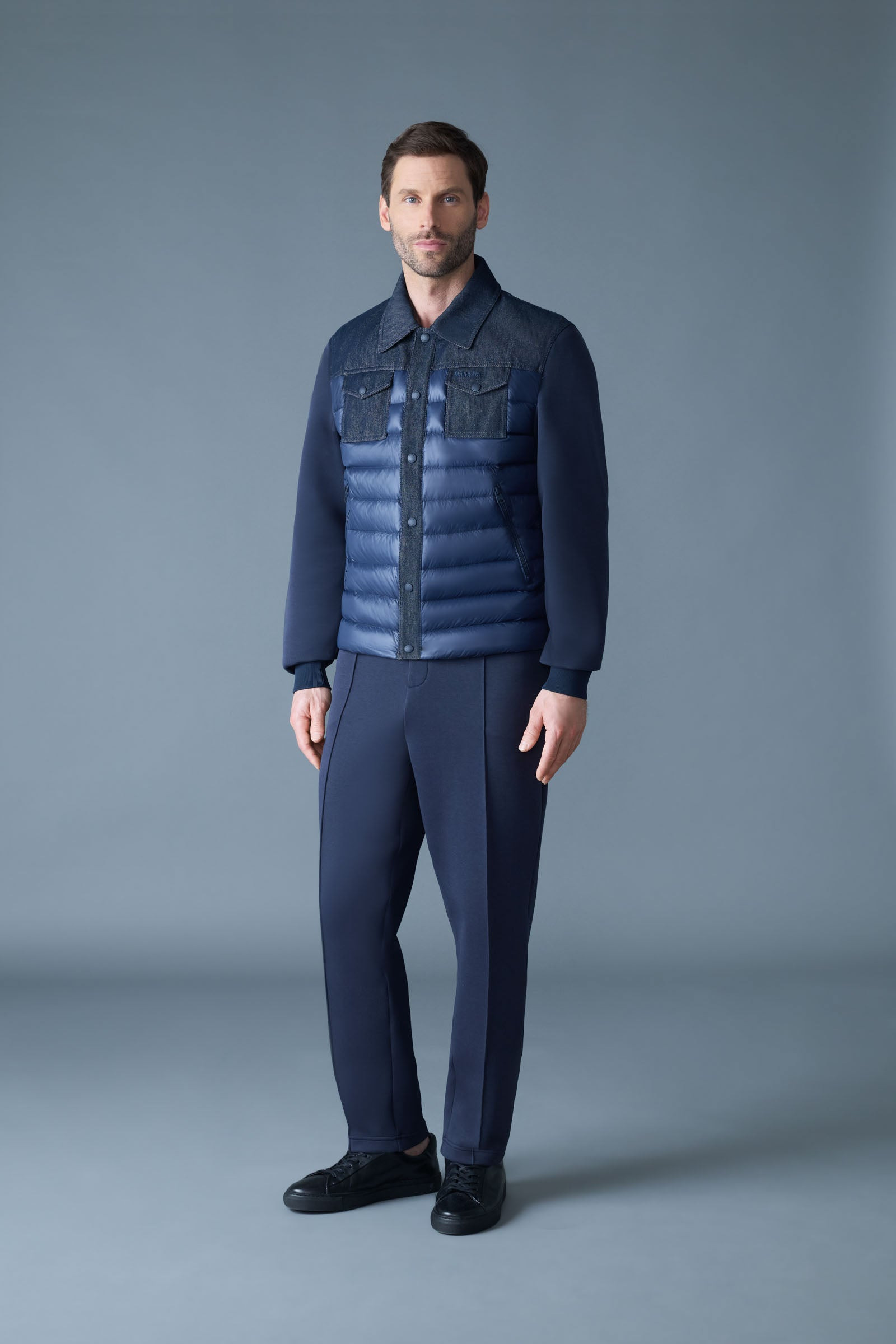 DONOVAN Quilted Contrast Snap Jacket - 3