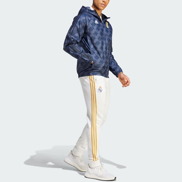 adidas Real Madrid DNA 23/24 Windbreaker Jackets 'Blue' HY0615 - 3