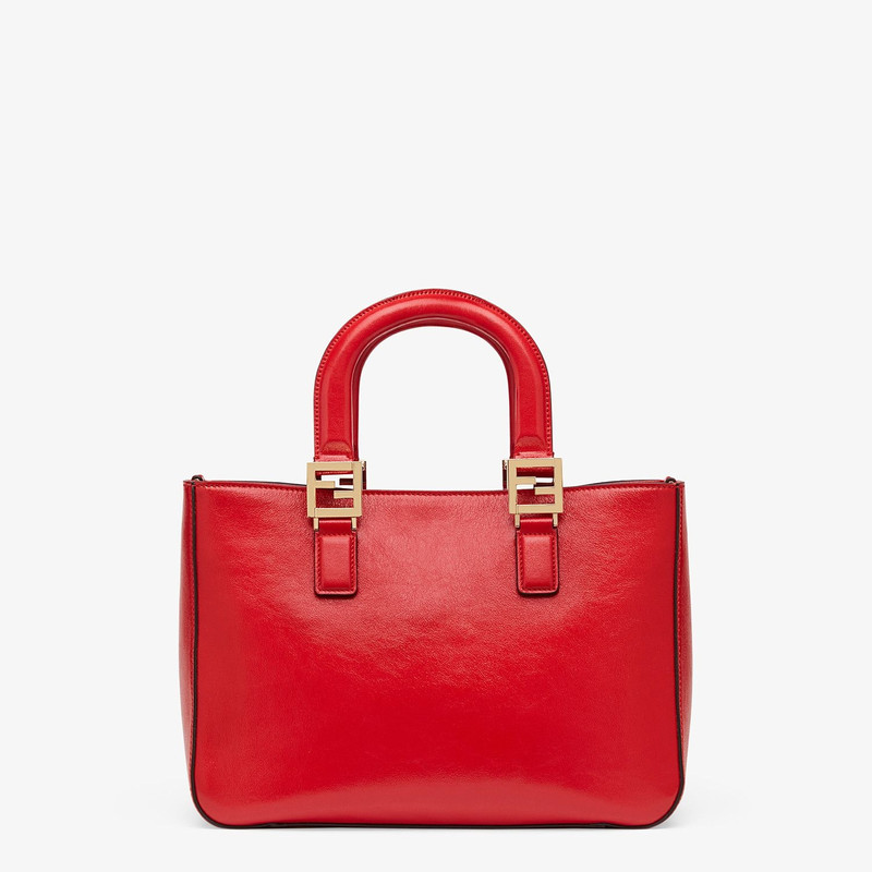 Red leather bag 4