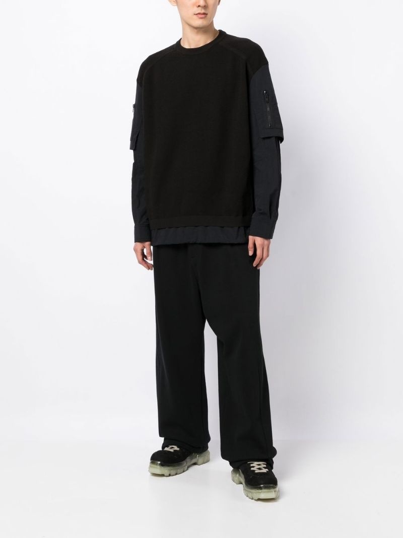 two-pocket cotton track pants - 2