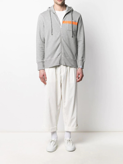 Mackintosh stripe detail hoodie outlook