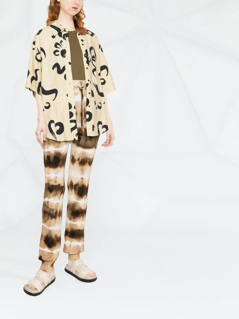 AMIRI tie-dye rib-knit track pants outlook