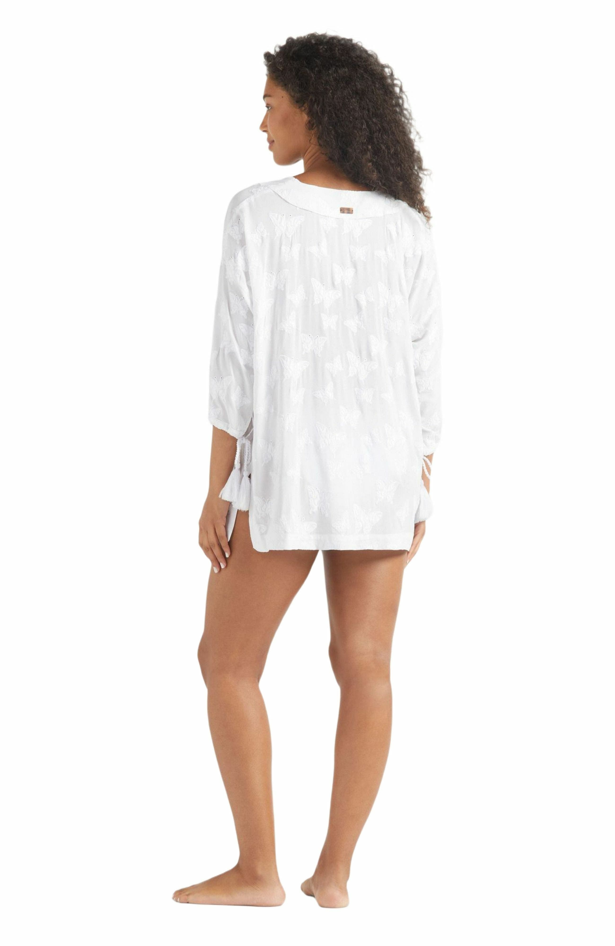 Vilebrequin Women's Disco Butterflies Rayon Dress in Blanc at Nordstrom - 4