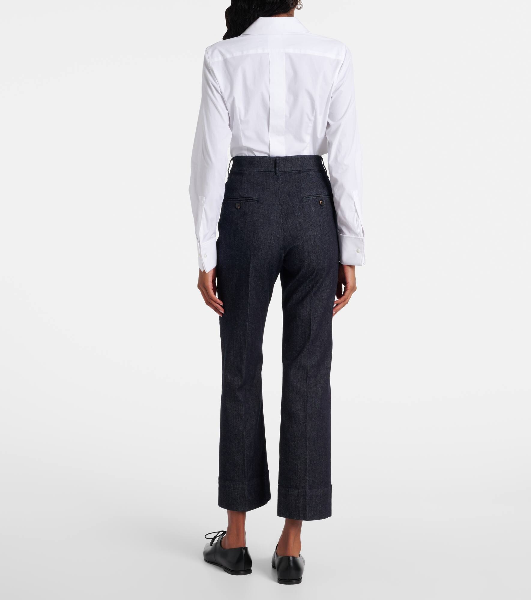 Fresis cropped high-rise straight jeans - 3