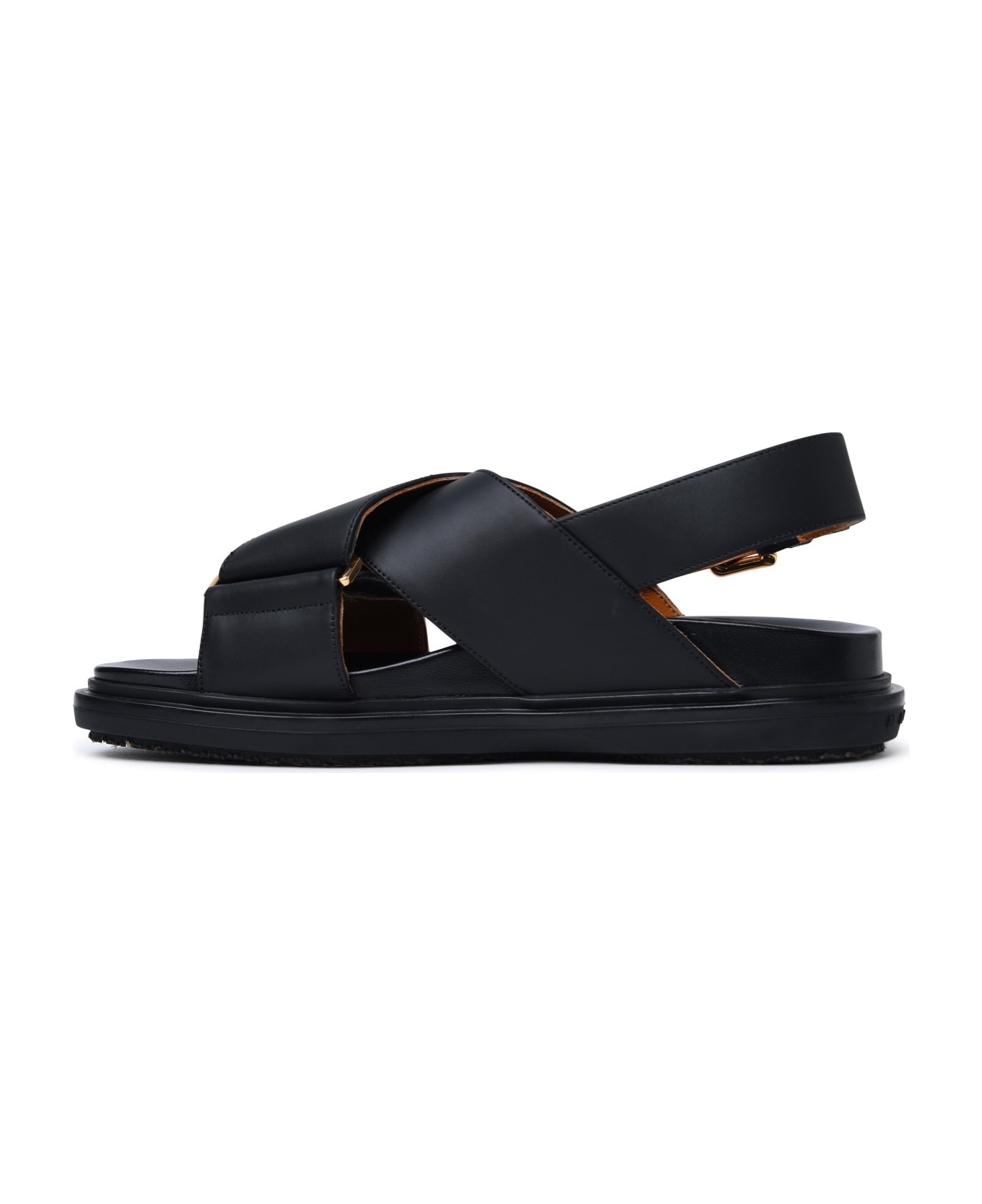 'fussbett' Black Calf Leather Sandals - 3