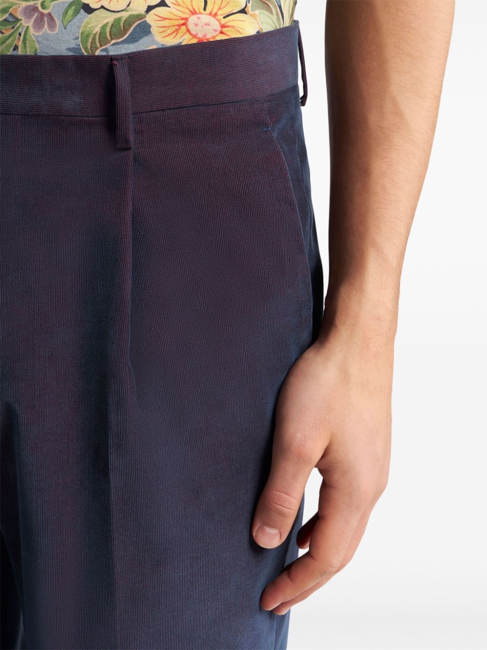 tailored velvet trousers - 5