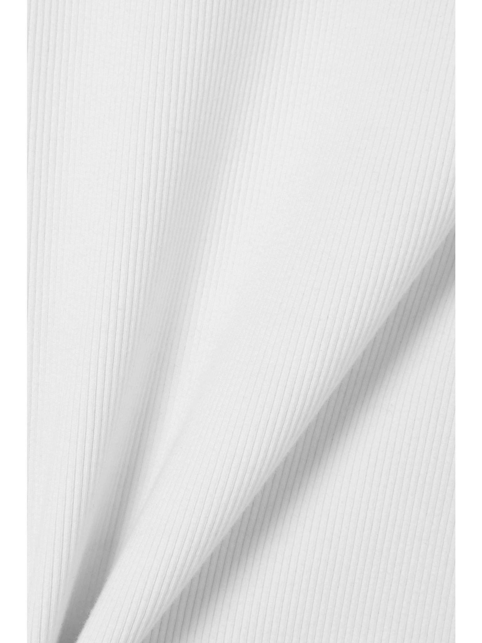 Ribbed stretch-cotton jersey tank White - 6