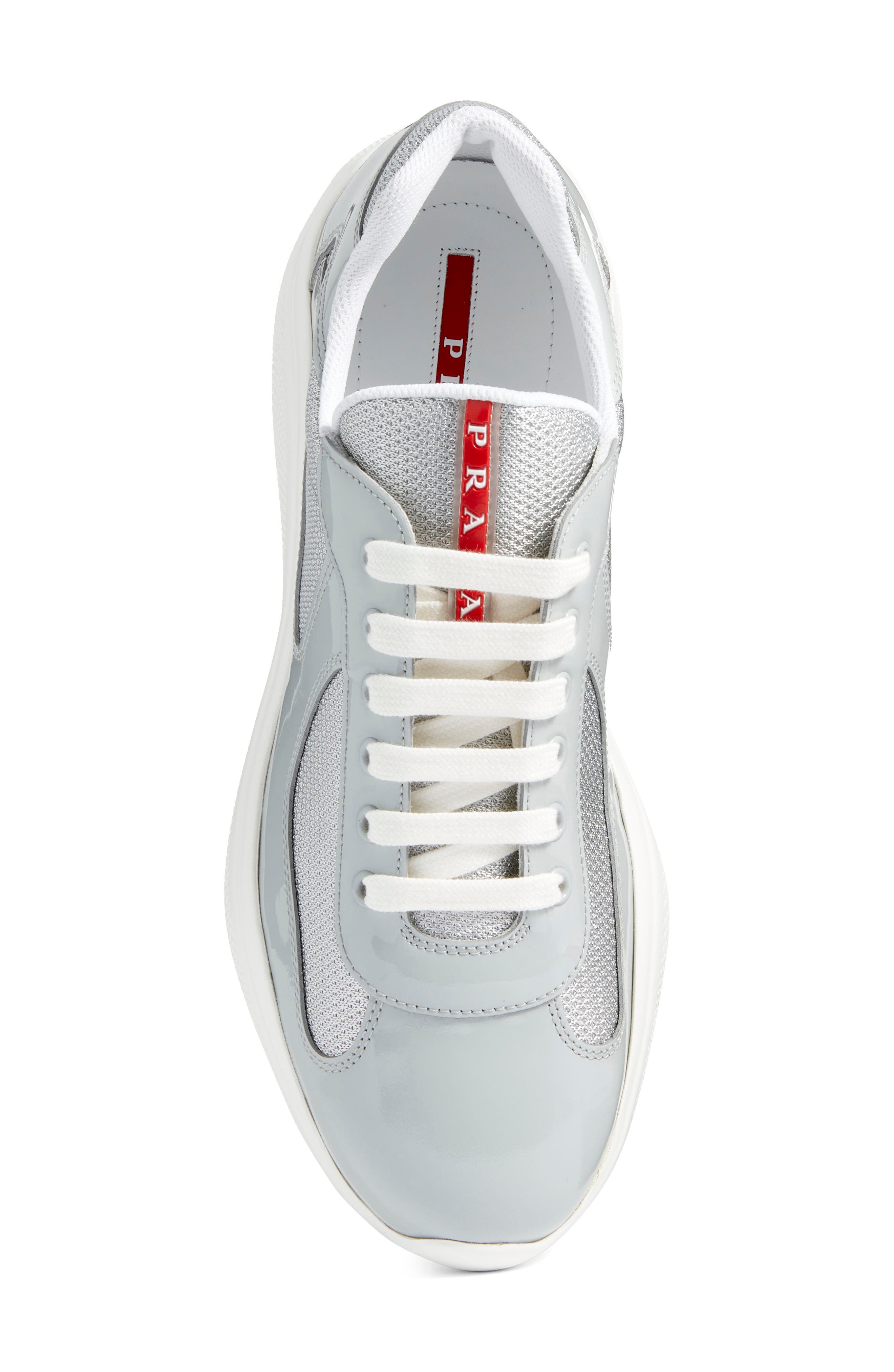 Prada America's Cup Sneaker in Perla/Argento at Nordstrom - 5