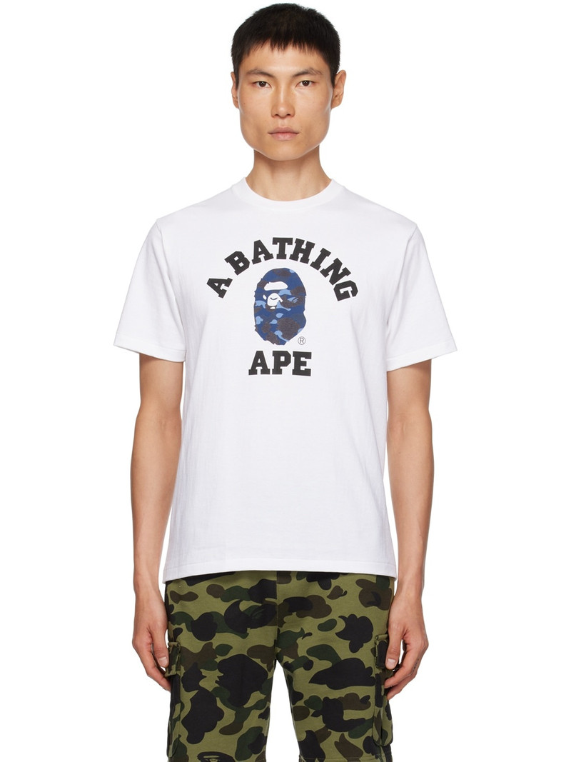 White Camo College T-Shirt - 1