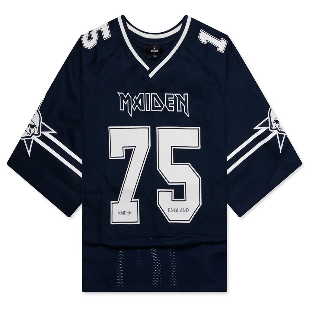 REPRESENT X IRON MAIDEN ANNIVERSARY JERSEY - MID BLUE - 1