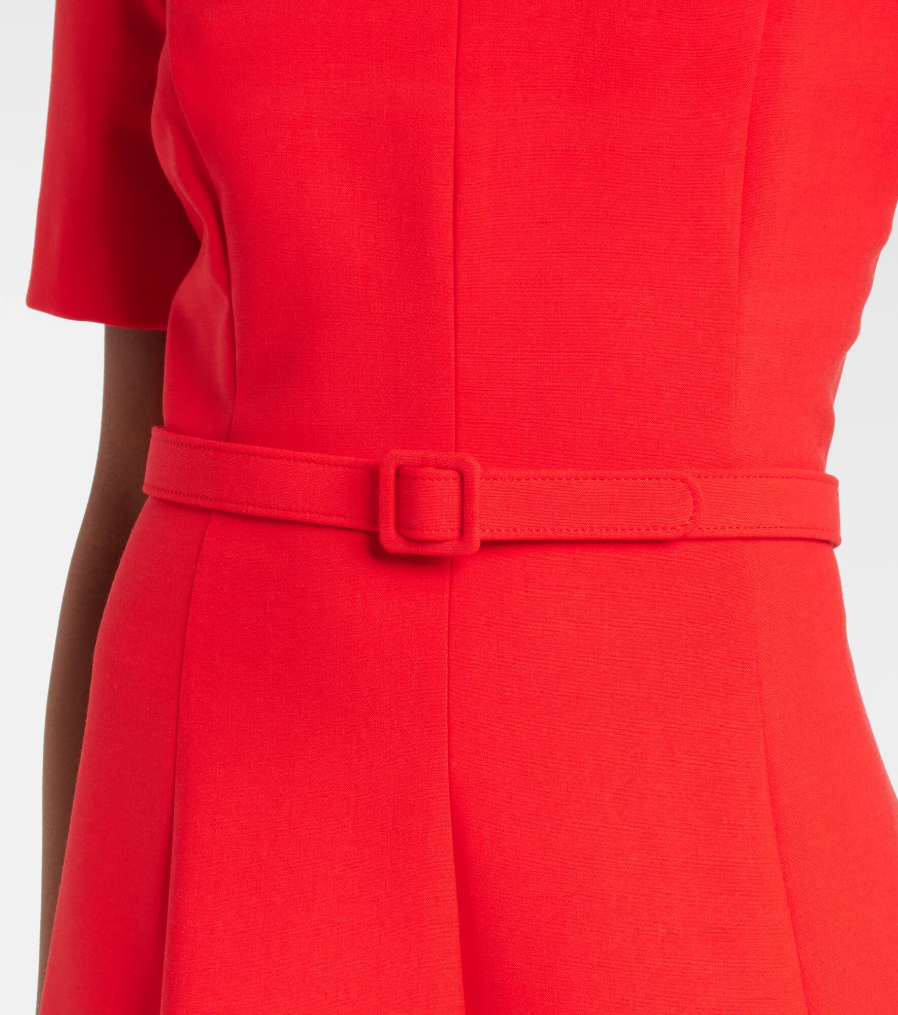 Wool-blend midi dress - 5
