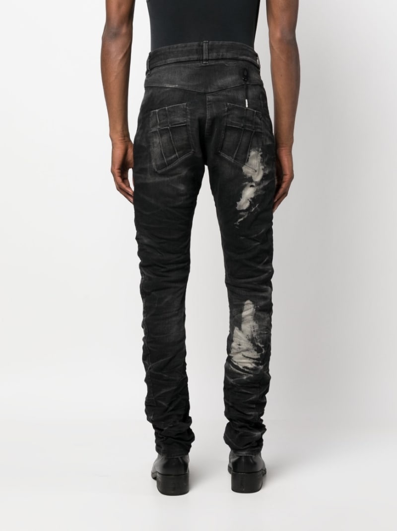 distressed skinny jeans - 4
