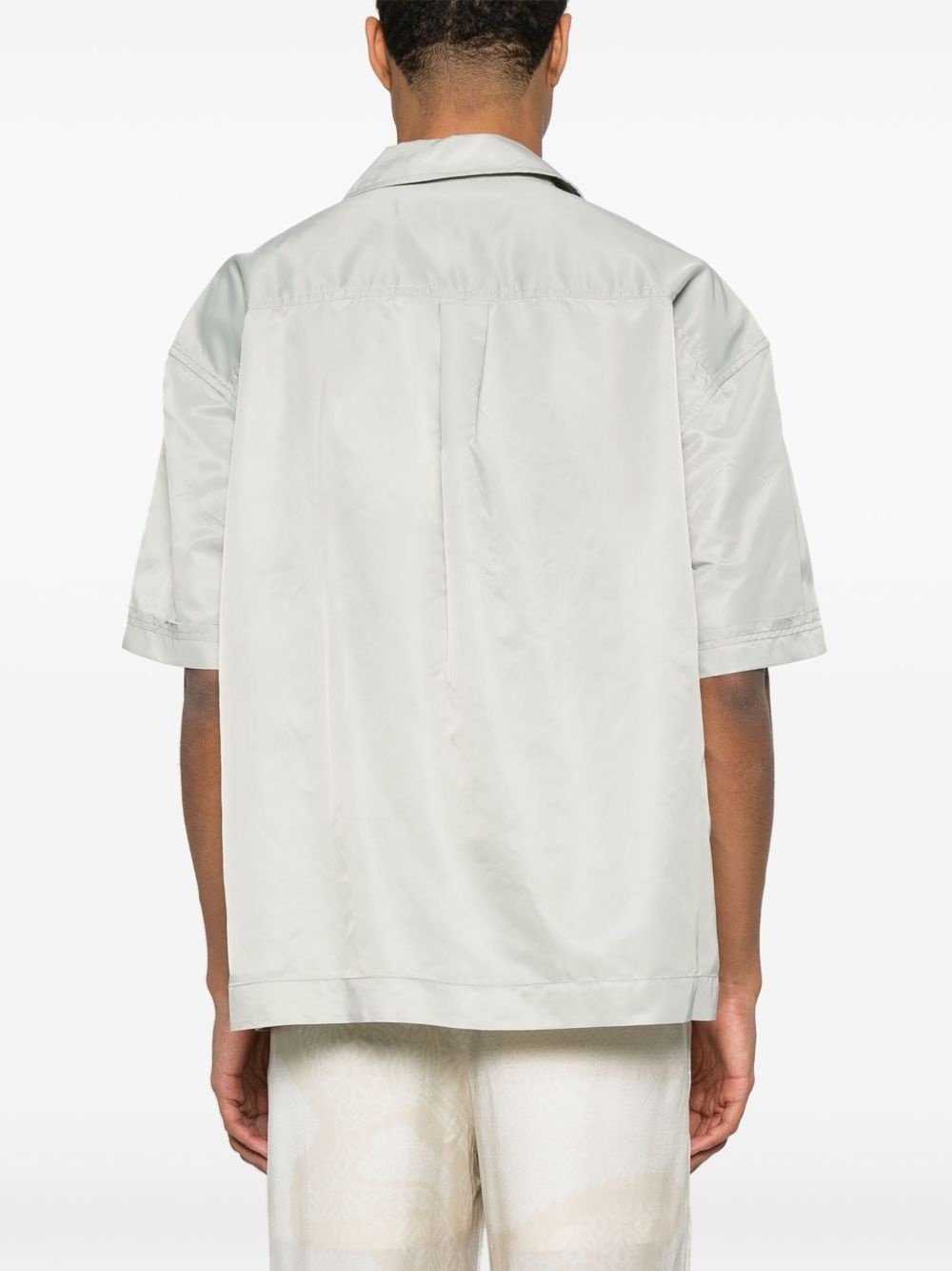 logo-embroidered shirt - 4